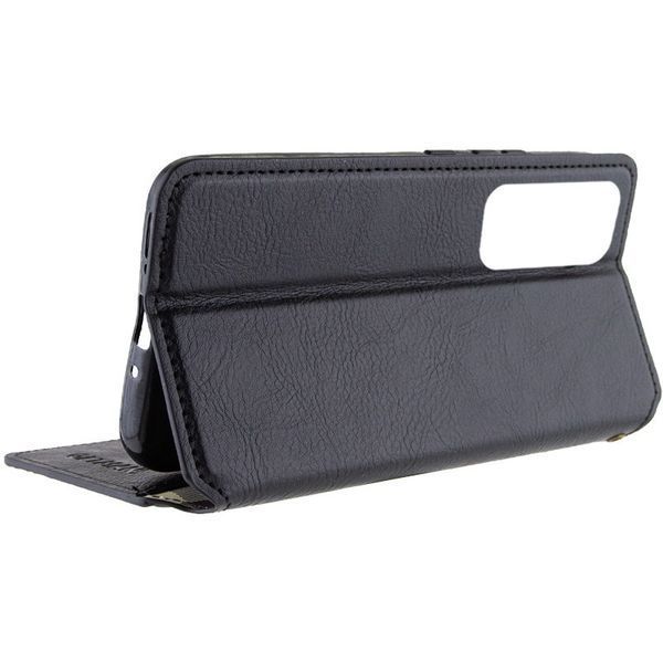 Кожаный чехол-книжка GETMAN Cubic для Samsung Galaxy M35 5G Черный 555-01664 фото