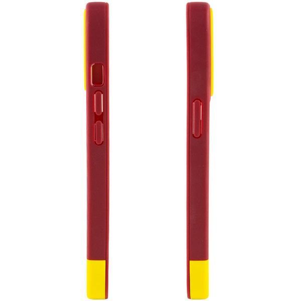 Чохол TPU+PC Bichromatic для Apple iPhone 12 Pro Max (6.7") Brown burgundy / Yellow 555-03945 фото