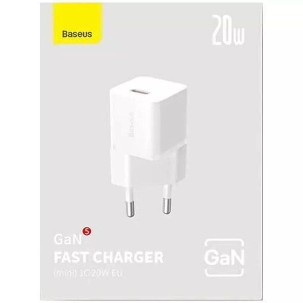 Мережевий зарядний пристрій Baseus GaN5 Fast Charger(mini) 1C 20W EU White 656-01301 фото