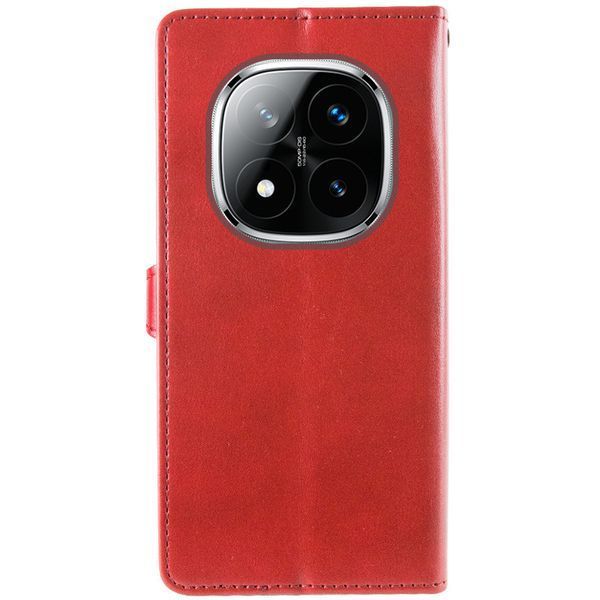 Шкіряний чохол-книжка GETMAN Gallant (PU) для Xiaomi Redmi Note 14 Pro 4G Red 777-06195 фото