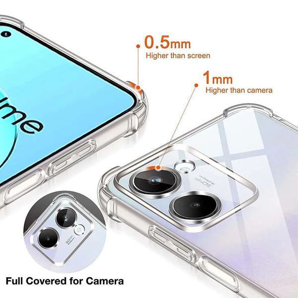 TPU чехол GETMAN Ease усиленные углы Full Camera для Realme C33 555-02503 фото