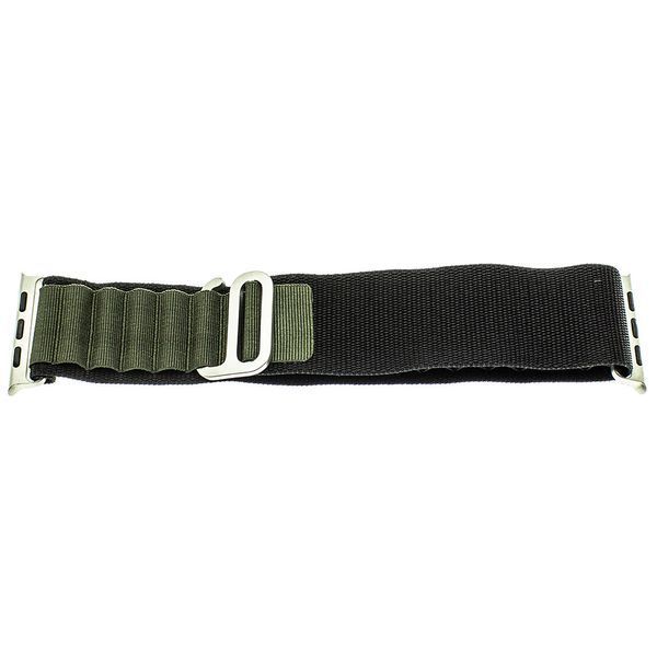 Тканинний ремінець Alpine Loop для Apple Watch 42/44/45/49 mm Bleck-grey 212-00535 фото