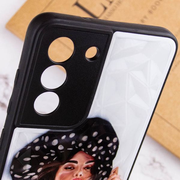 TPU+PC чехол Prisma Ladies для Samsung Galaxy S22 Girl in a hat 777-07344 фото