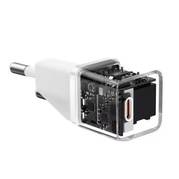 Мережевий зарядний пристрій Baseus GaN5 Fast Charger(mini) 1C 20W EU White 656-01301 фото