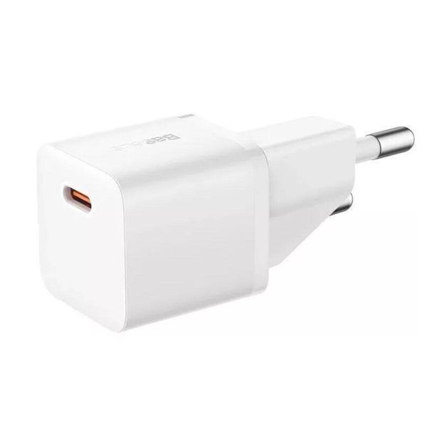 Мережевий зарядний пристрій Baseus GaN5 Fast Charger(mini) 1C 20W EU White 656-01301 фото