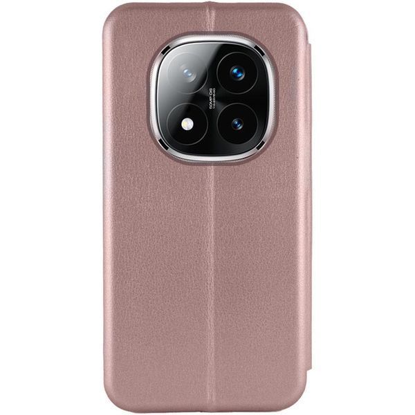 Кожаный чехол-книжка Classy для Xiaomi Redmi Note 14 Pro 5G / 14 Pro+ 5G Rose Gold 777-05379 фото