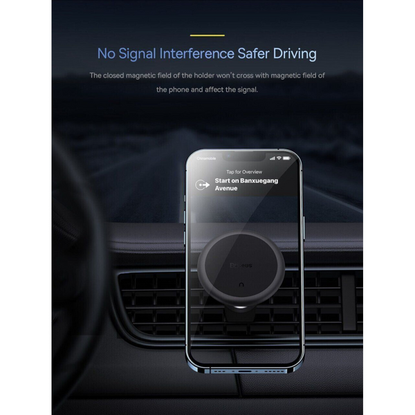 Автотримач Baseus Easy C01 Magnetic Phone Holder (Air Outlet Version) (SUCC000101) Чорний 201-00058 фото