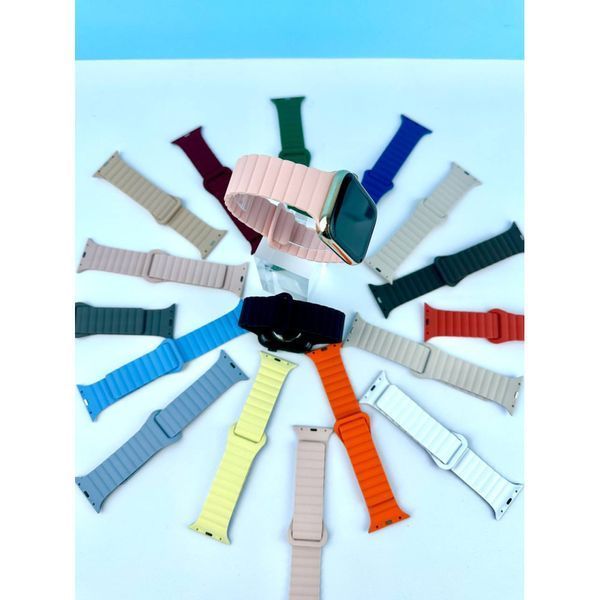 Силіконовий ремінець STR MagStrap Desing No1 для Apple Watch 38/40/41mm Beige 212-02807 фото
