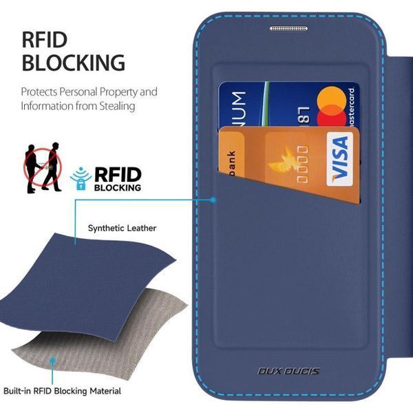 Чохол-книжка Dux Ducis Skin X Pro with MagSafe для Apple iPhone 16 Pro Max (6.9") Blue 777-08176 фото