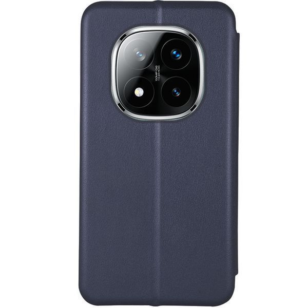 Шкіряний чохол-книжка Classy для Xiaomi Redmi Note 14 Pro 5G / 14 Pro+ 5G Темно-синій 777-03600 фото