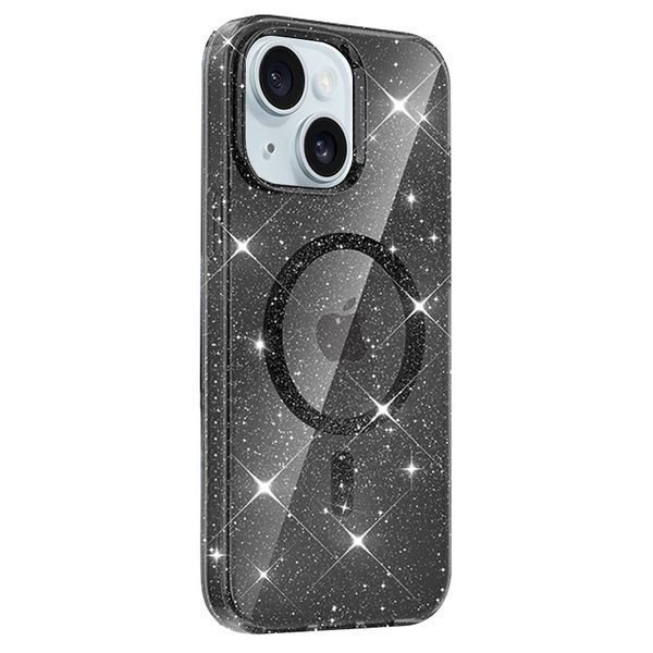 Чехол TPU Eclipse Sparkle (MagFit) для Apple iPhone 15 (6.1") Black 214-03780 фото