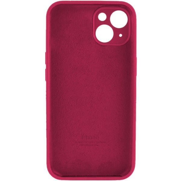 Силіконовий чохол з закритою камерою для iPhone 14 Maroon 666-00808 фото