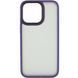 TPU+PC чохол Metal Buttons для Apple iPhone 15 Pro (6.1") Темно-фиолетовый 777-08271 фото 3
