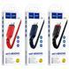 Кабель HOCO X59 USB to iP 2.4A, 1m, nylon, TPE connectors, Black 6931474744869 фото 3