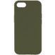 Силиконовый чехол Silk Full Protective для iPhone SE (2020) / 7 / 8 (4.7") Dark Olive 777-10726 фото