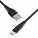 Кабель Proove Soft Silicone USB to Type-C 2.4A (1m) black 656-02594 фото 4