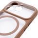 Чехол TPU+PC GETMAN Moon Clear with MagSafe для Apple iPhone 13 Pro (6.1") Brown 656-08440 фото 4