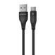 Кабель Proove Soft Silicone USB to Type-C 2.4A (1m) black 656-02594 фото 1