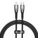 Кабель Baseus Glimmer Series Fast Charging Type-C to Lightning 20W (1m) Black CADH000001 фото