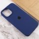 Силиконовый чехол для iPhone 14 Plus Темно-синий 208-01048 фото 3