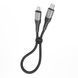 Кабель Ridea RC-US42 UltraStrong Type-C to Lightning 30W 0.25m Черный 209-00306 фото 1
