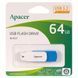 Флеш-накопичувач Apacer USB 3.2 Gen 1 AH357 64GB Blue AP64GAH357U-1 фото 2
