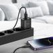 Мережевий зарядний пристрій з кабелем HOCO C141A Smart dual-port charger set(iP) Black 6942007627863 фото 5