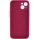 Силіконовий чохол з закритою камерою для iPhone 14 Maroon 666-00808 фото 2