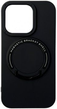 Чехол TPU Back Case Metal Stand with MagSafe для iPhone 13 Black 214-02121 фото
