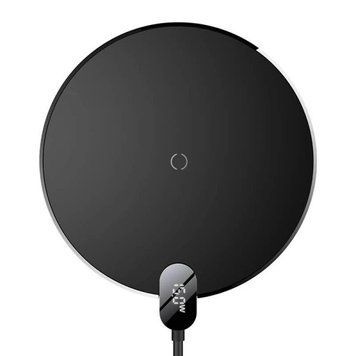 Бездротовий зарядний пристрій Baseus LED Display Gen 2 Wireless Charger 15W Чорний 209-00266 фото