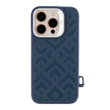 Чехол Kajsa Briquette Collection Rhombus with MagSafe для iPhone 16 Pro Blue 757-00032 фото