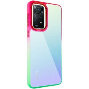 Чохол TPU+PC Fresh sip series для Xiaomi Redmi Note 11 Pro 4G/5G / 12 Pro 4G Салатовий / Рожевий 777-06640 фото