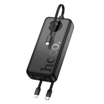 Внешний аккумулятор HOCO J132A Sabio 22.5W+PD20W fully compatible power bank with 3 cables(20000mAh) Black 6942007632591 фото