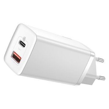 Мережевий зарядний пристрій Baseus GaN2 Lite Quick Charger C+U 65W EU White 656-01296 фото
