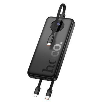 Power Bank Hoco J132 Sabio 10000mAh 22.5W+PD20W (with 3 cables 2Type-C, Lightning) Black 216-00158 фото