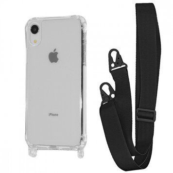 Чехол WAVE Clear Case With Strap для Iphone Xr Black 208-05307 фото