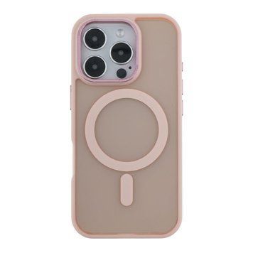 Чехол TPU+PC Goldencis Matte with MagSafe для iPhone 16 Pro Pink 214-03418 фото