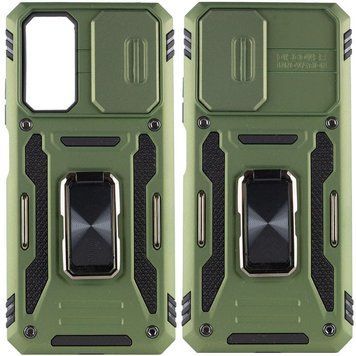 Ударостійкий чохол Camshield Army Ring для Xiaomi Redmi Note 11 Pro 4G/5G / 11E Pro / 12 Pro 4G Army Green 777-05124 фото