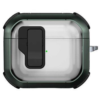 Футляр противоударный Locking Button для наушников Airpods 3 Apple Green 203-00410 фото