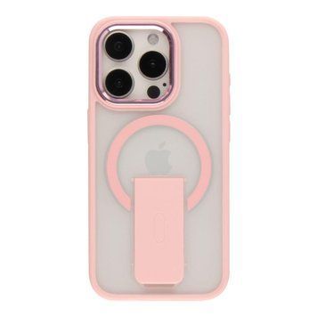 Чехол TPU+PC FlexGuard Magnetic Ring Stand для iPhone 15 Pro Pink 757-00404 фото