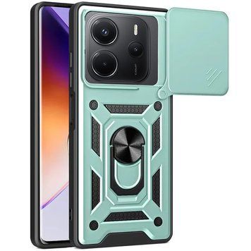 Ударопрочный чехол Camshield Serge Ring для Xiaomi Redmi Note 14 4G (Int. version) Green 777-04286 фото