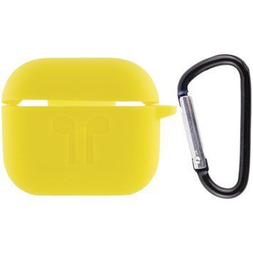 Силиконовый футляр для наушников AirPods 3 Neon Yellow 203-00260 фото