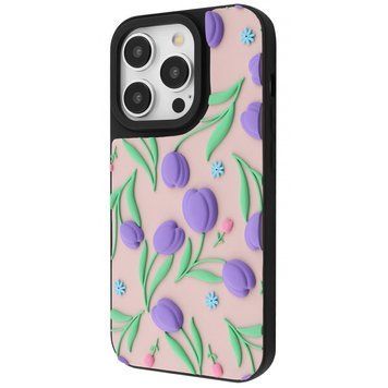 Чехол Wave Doodle Case для Iphone 15 Pro Flowers 208-05145 фото