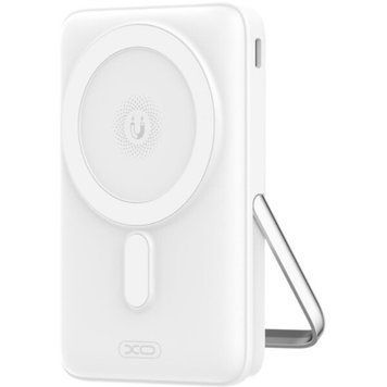 Power Bank XO PR233 PD30W Magnetic wireless 15W Type-C with U-shaped holder 10000mAh Белый 656-01503 фото