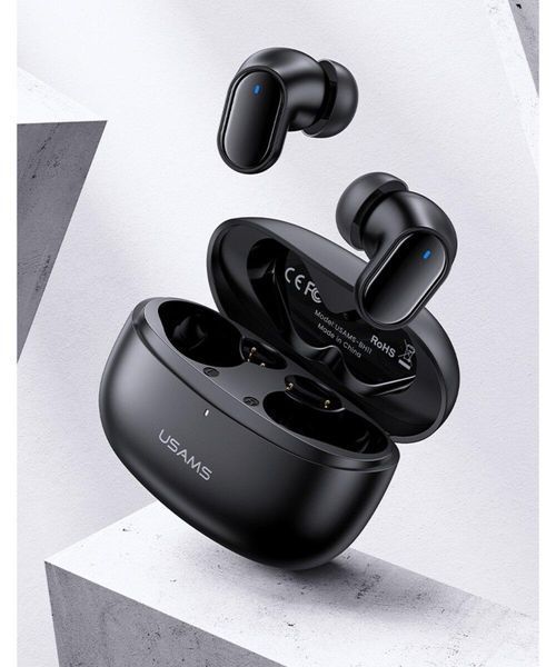 Навушники USAMS-BH11 TWS Earbuds BH Series BT 5.1 Black 202-00433 фото