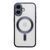 Чехол TPU Metallic Chrome Full Camera with Magsafe для iPhone 16 Dark Blue 214-02938 фото