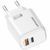 Сетевое зарядное устройство Amaya E43D PD20W (1USB-A/1C) white 656-08059 фото