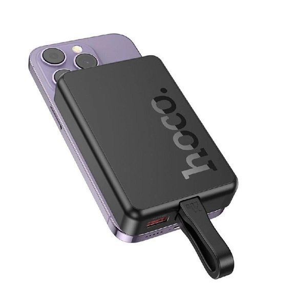 Зовнішній акумулятор HOCO Q24 Elegant 22.5W+PD20W fully compatible power bank with cable and magnetic fast 656-01179 фото