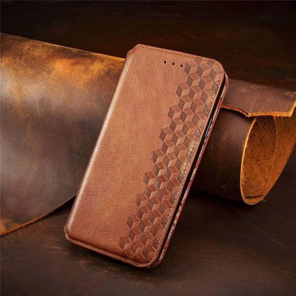 Чохол-книжка Rubic Leather для Xiaomi Redmi Note 13 4G Brown 666-02933 фото