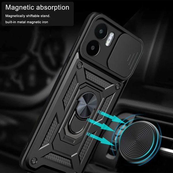 Ударопрочный чехол Camshield Serge Ring для Xiaomi Redmi A1 / A2 Black 777-04560 фото